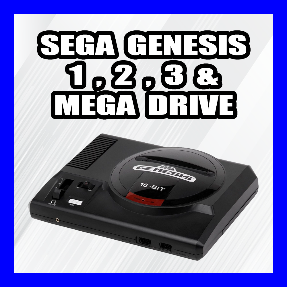 Sega Genesis 1, 2, 3 & Mega Drive