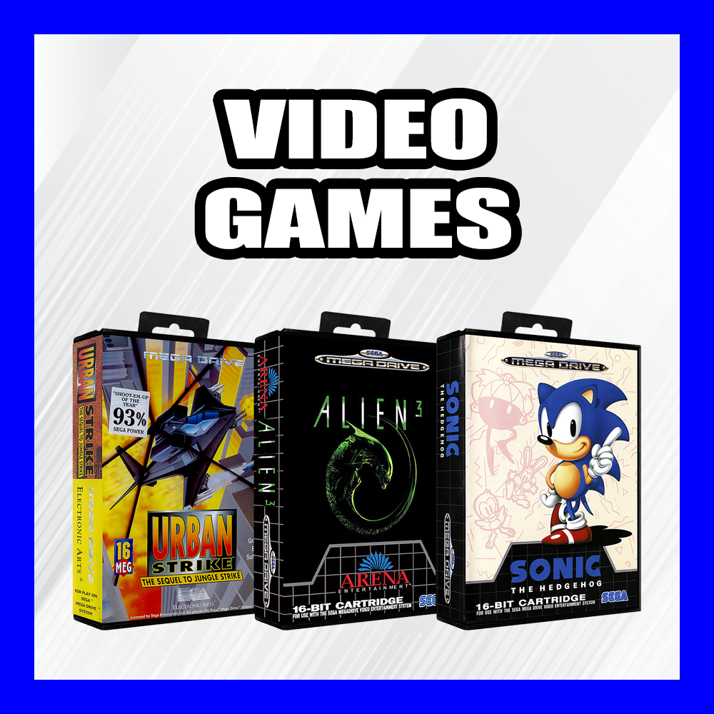 SEGA Genesis 1, 2, 3 & Mega Drive Video Games