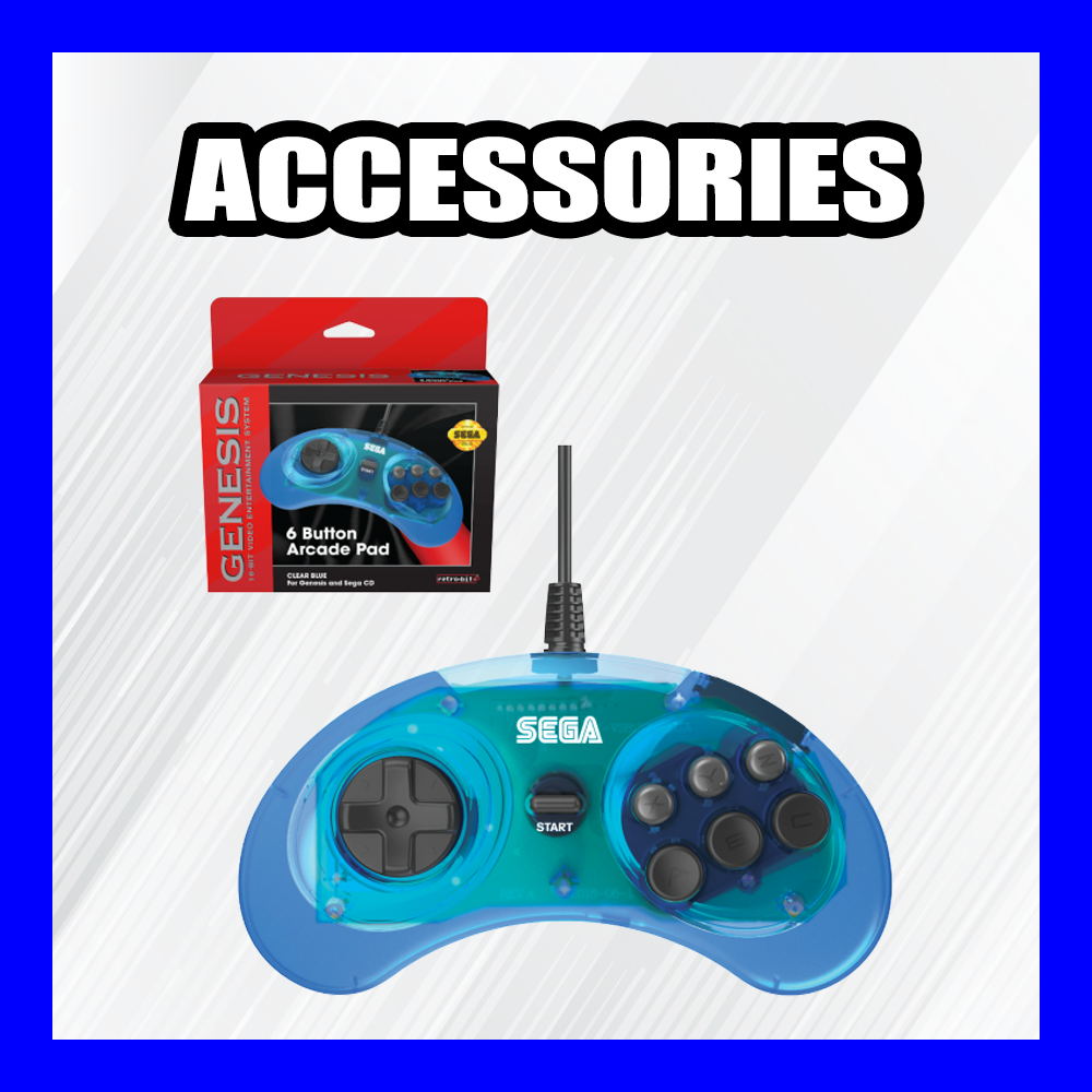 SEGA Genesis 1, 2, 3 & Mega Drive Accessories