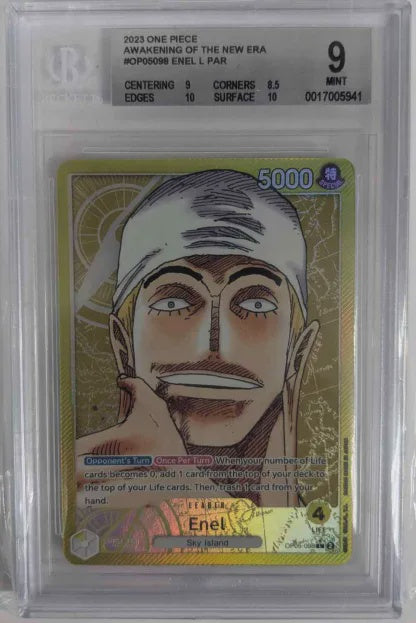 BGS 9.5 - 2023 One Piece: Awakening Of The New Era - #OP05098 Enel L PAR [0017005941]