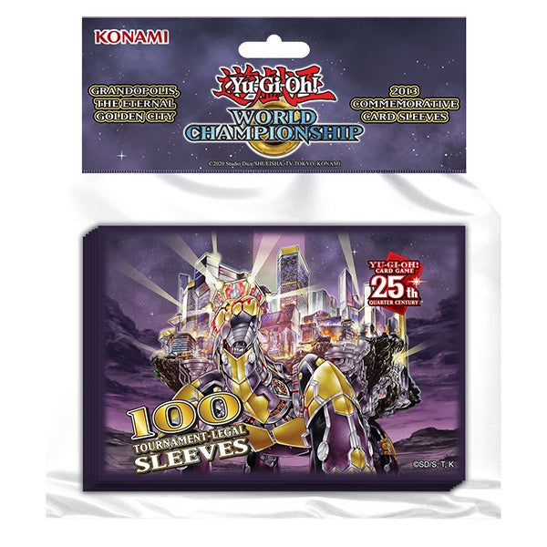 Yu-Gi-Oh Card Sleeves 2013 World Championship Grandopolis The Eternal Golden City (100 ct)