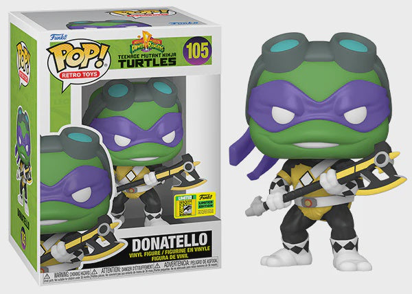 #105 - Mighty Morphin Power Rangers Teenage Mutant Ninja Turtles - Donatello Funko Pop