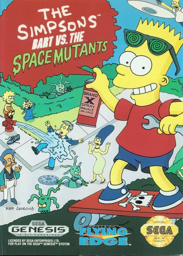 The Simpsons Bart vs the Space Mutants - SEGA Genesis