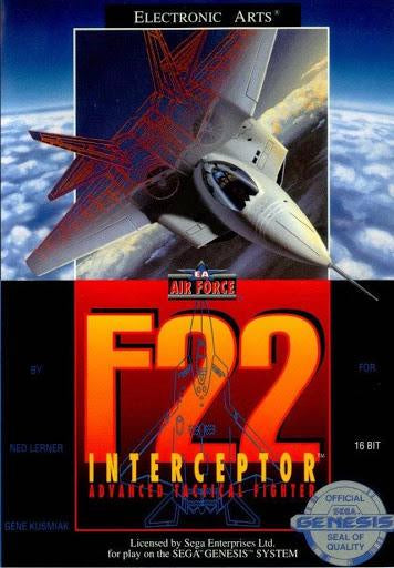 F22 Interceptor [Cardboard Box] - SEGA Genesis