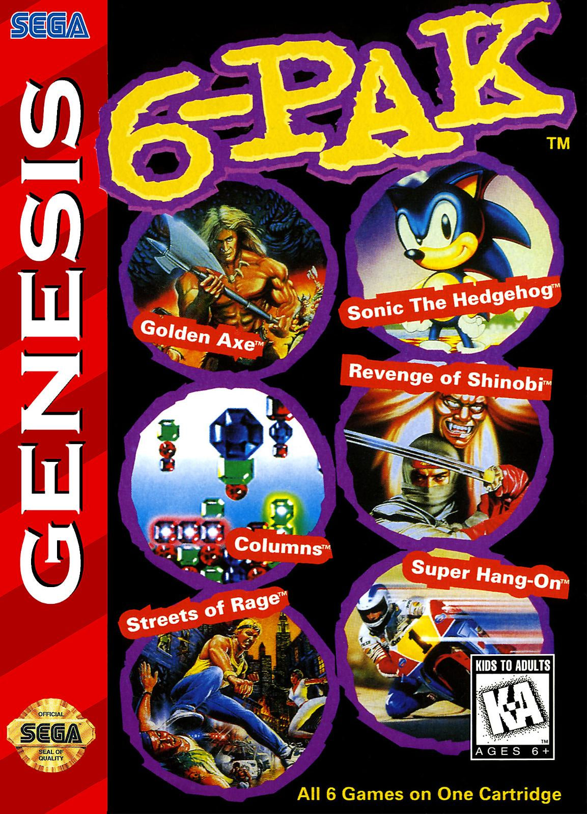 Genesis 6 Pak - SEGA Genesis