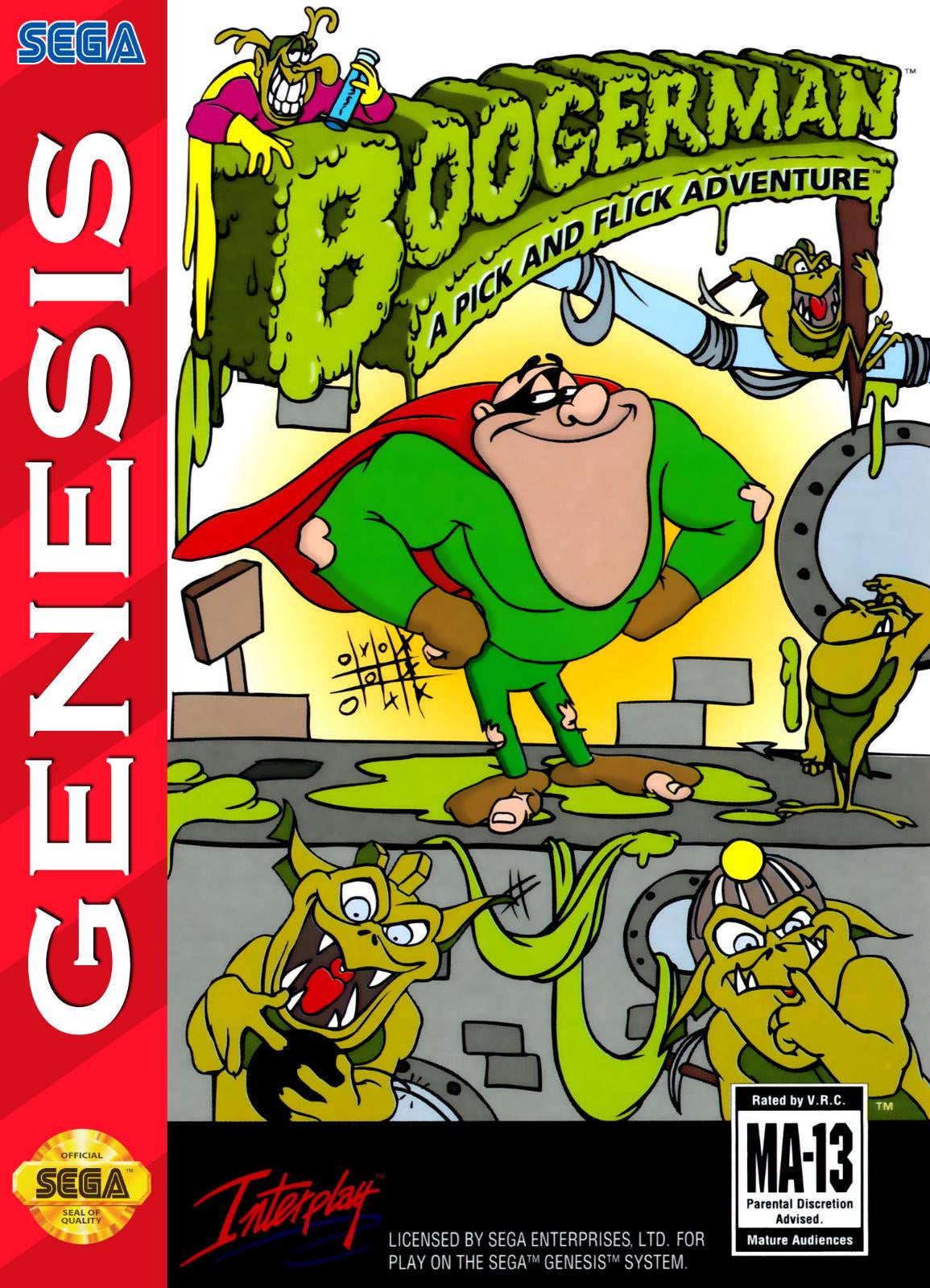 Boogerman: A Pick and Flick Adventure - Sega Genesis