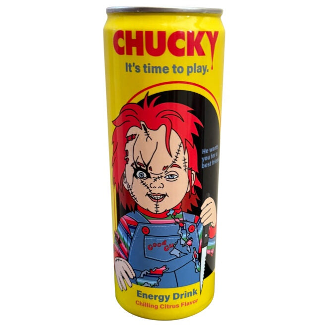 Chucky Its TIme To Play Energy Drink