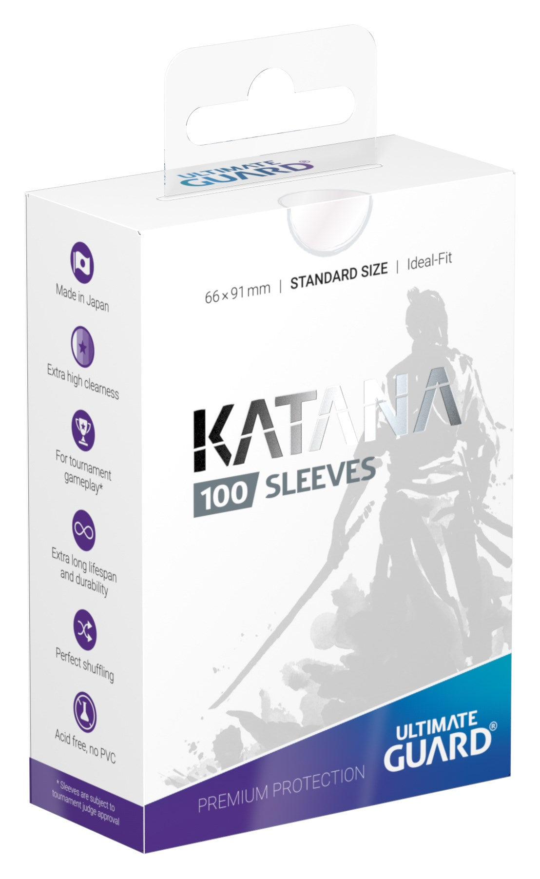 Katana - Clear - Inner Standard Sized Card Sleeves [100 Count]