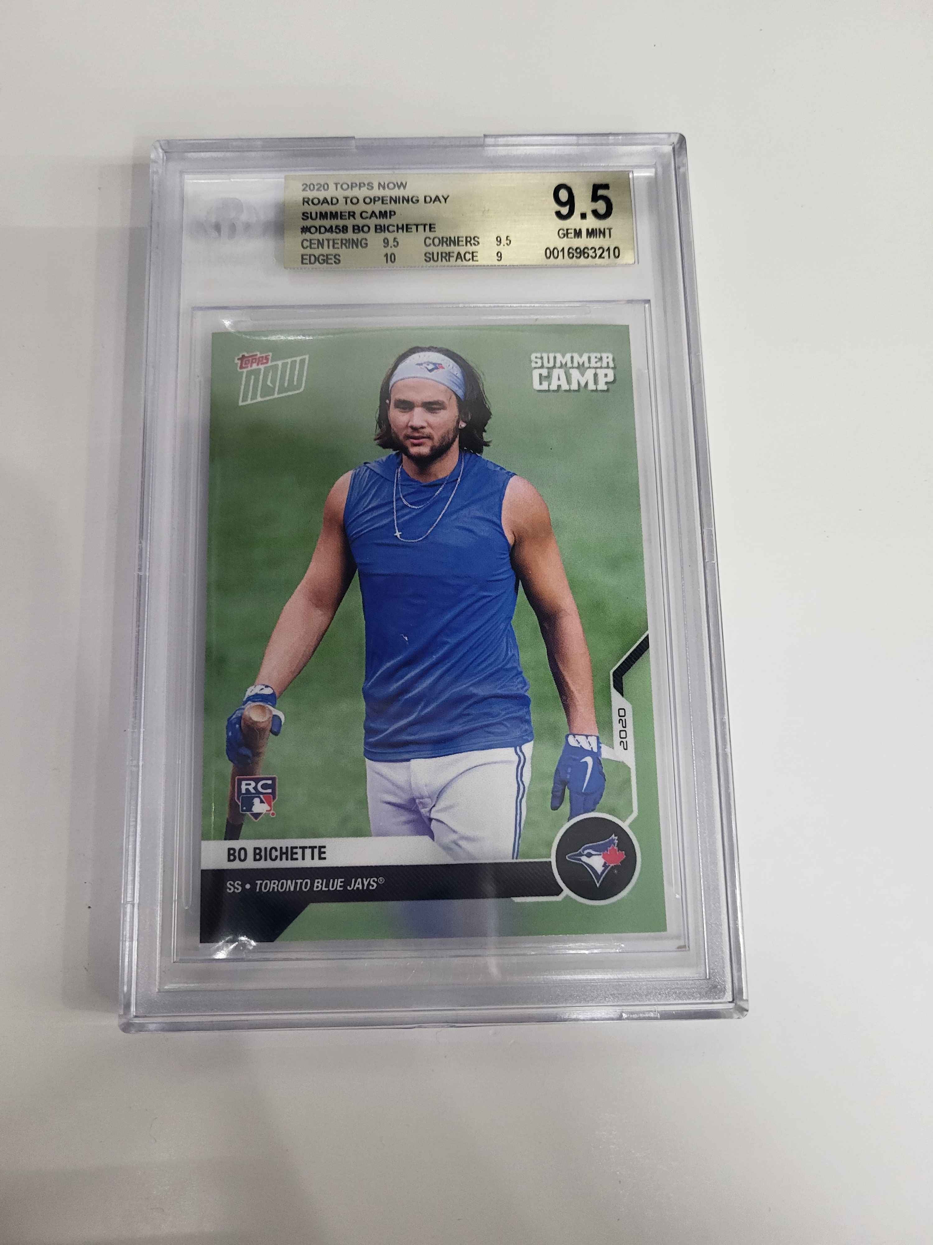 BGS 9.5 2020 Topps Now Road To Opening Day Summer Camp #OD458 Bo Bichette (0016963210)