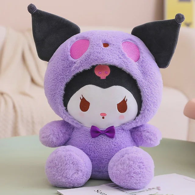 Kuromi in Purple Bear Costume Plush