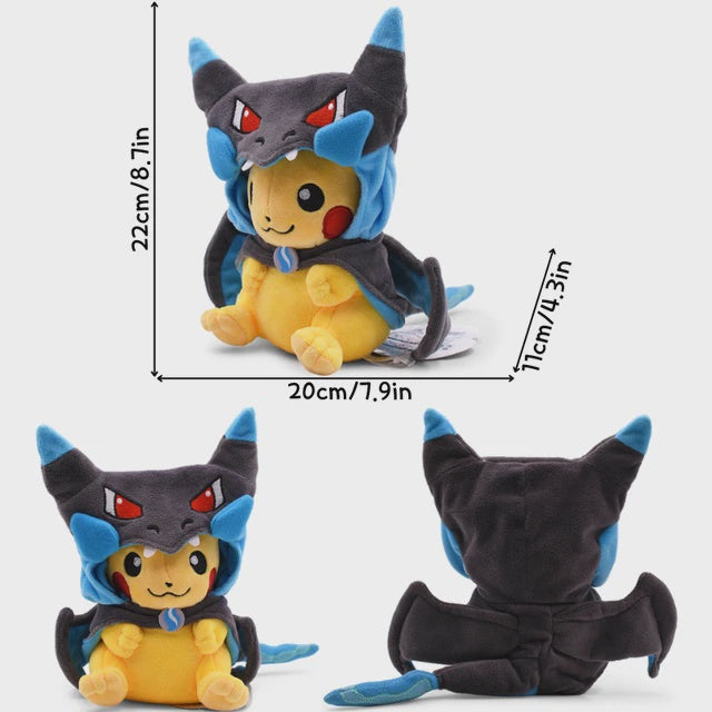 Pikachu as Shiny Charizard Plush