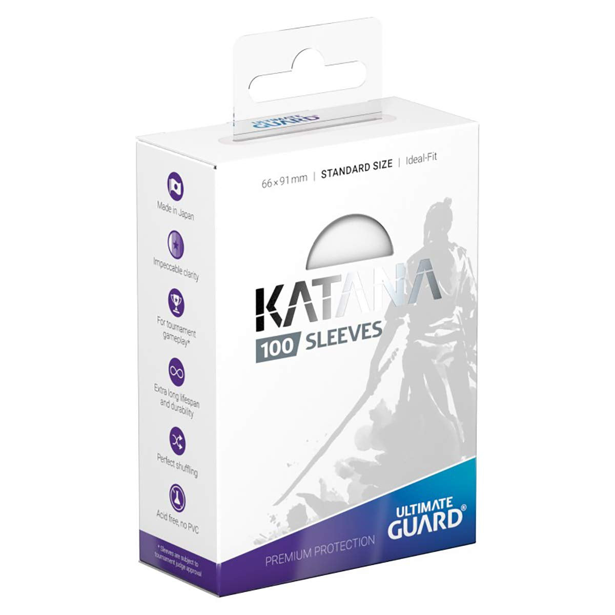 Katana - Clear - Japanese Sized Card Sleeves [60 Count]