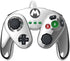 Metal Mario Silver Wii Controller Wired Fight Pad