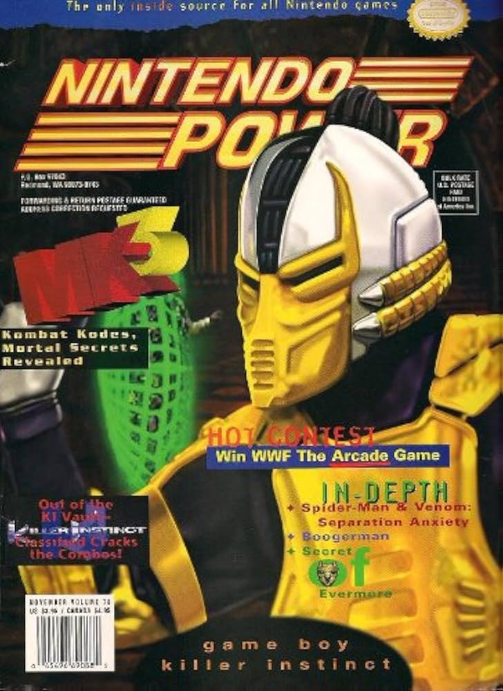 Nintendo Power Volume 78 Magazine [November 1995]