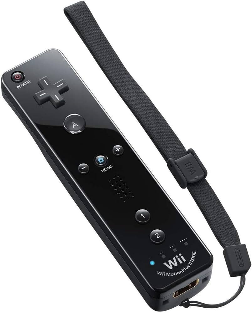 Black Wii Remote with Motion Plus