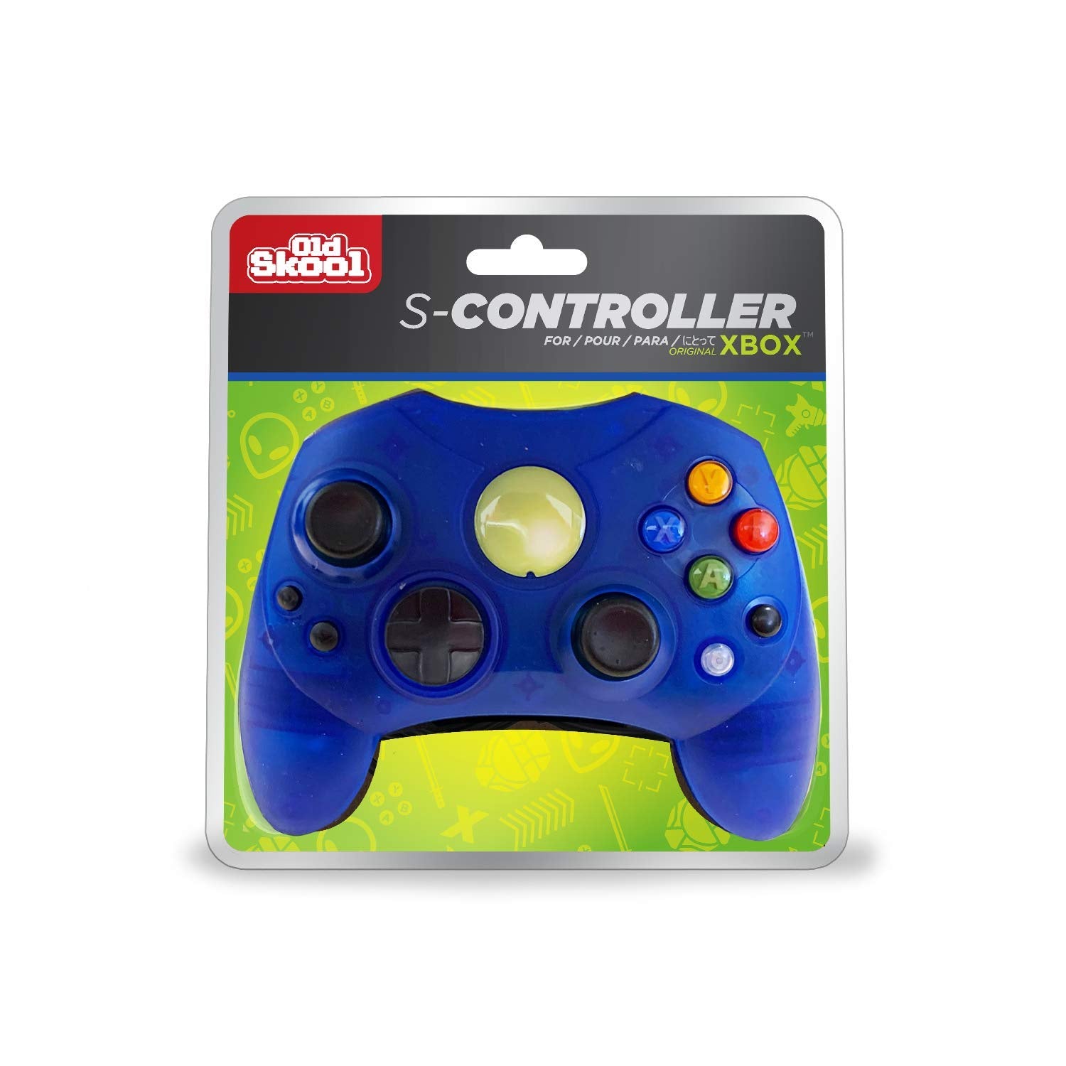 3rd Party Blue S-Type Original Xbox Wired Controller [6ft]