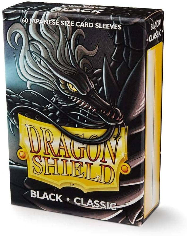 Dragon Shield Japanese Size Classic Black 60 Count