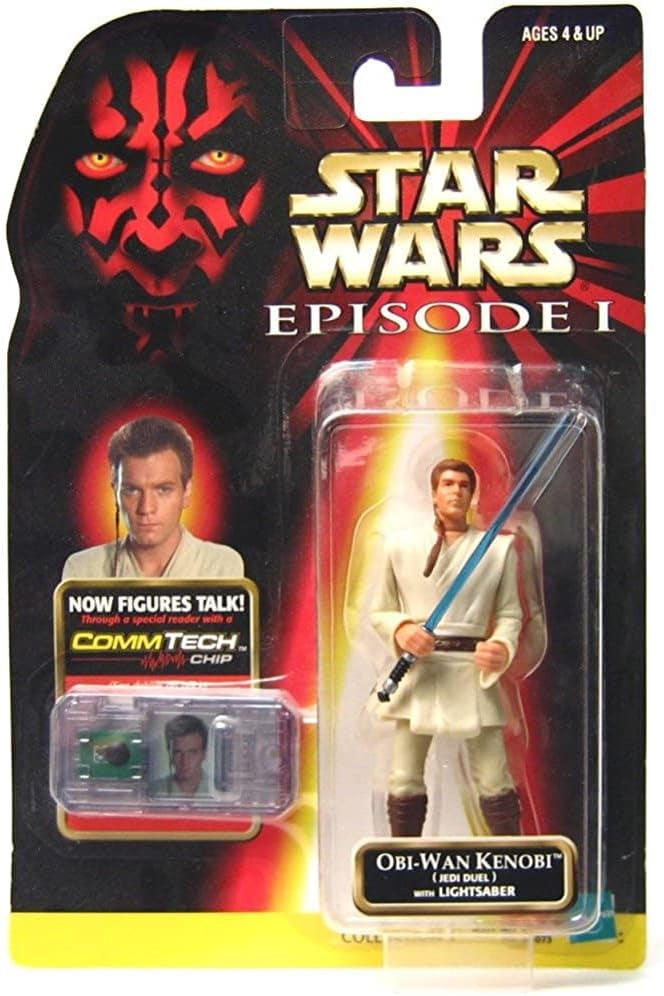 Star Wars Episode 1 - Obi-Wan Kenobi (Jedi Duel) With Lightsaber - Action Figure