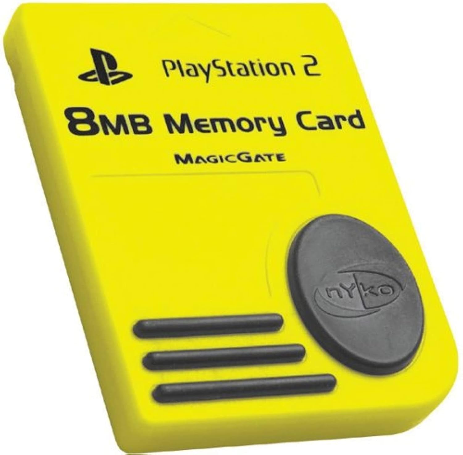 OEM Playstation 2 8 MB Memory Card | Yellow/Black