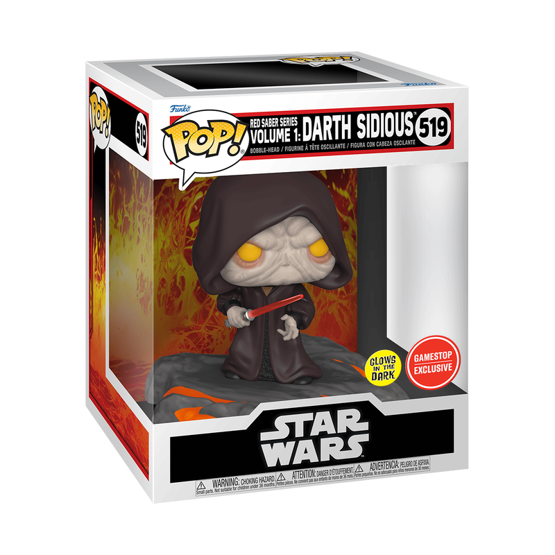 #519 - Star Wars - Red Saber Series Volume 1: Darth Sidious [Gamestop Exclusive] - Funko Pop