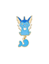 Vaporeon Hanging Tail Enamel Pin