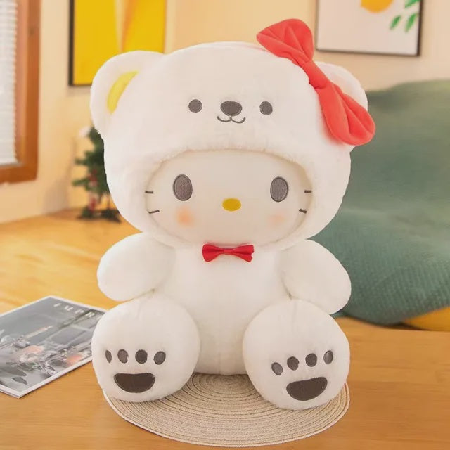 Hello Kitty in Polar Bear Costume Plush