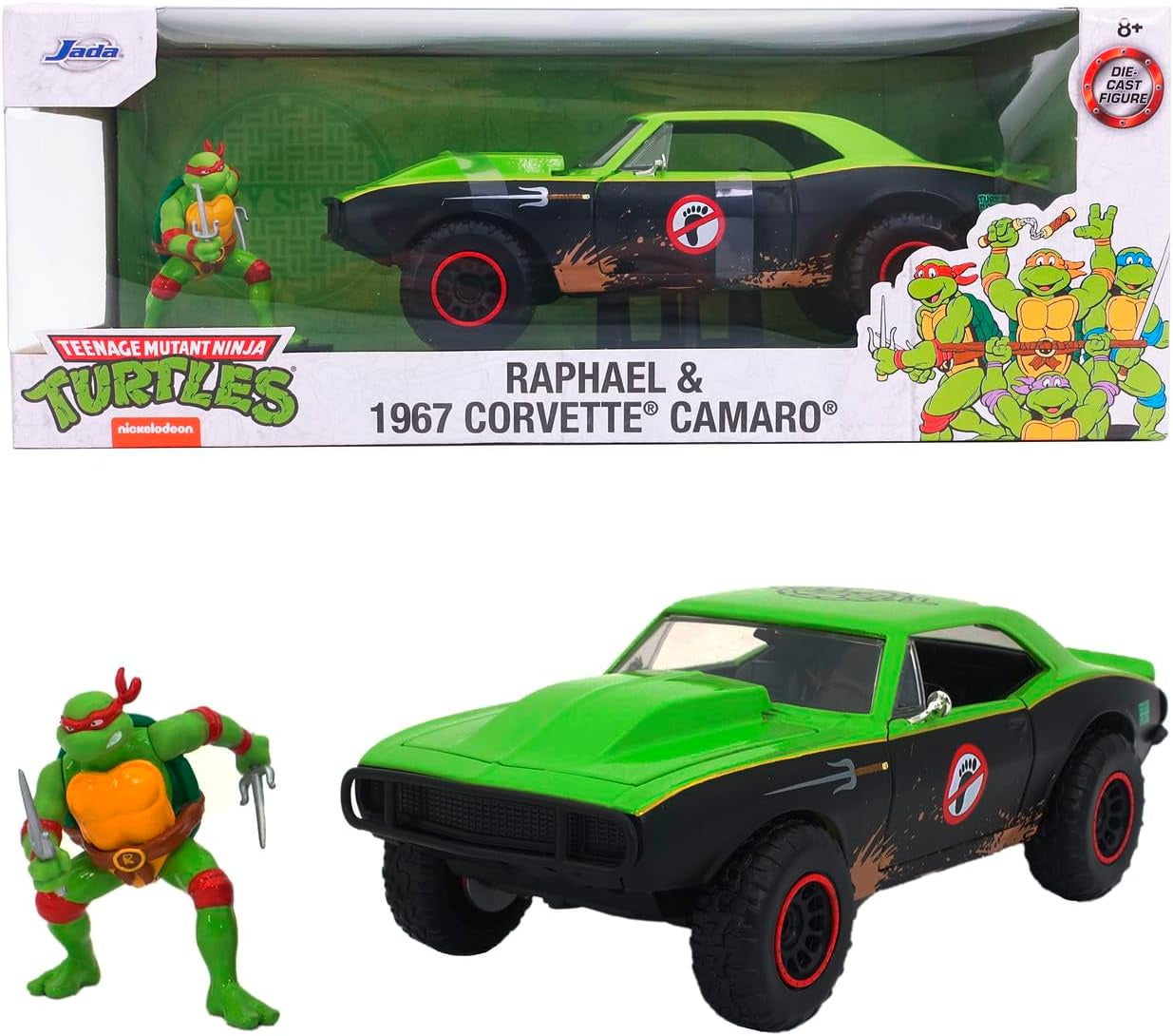 Teenage Mutant Ninja Turtles Raphael & 1967 Corvette Camaro