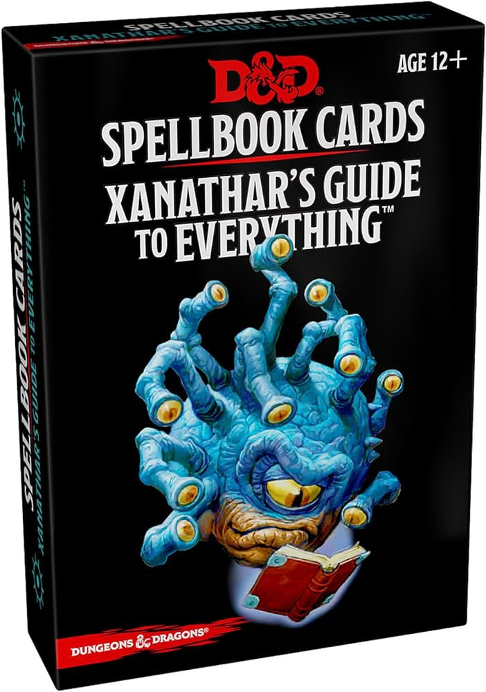 D&D Spellbook Cards - Xanathar's Guide To Everything