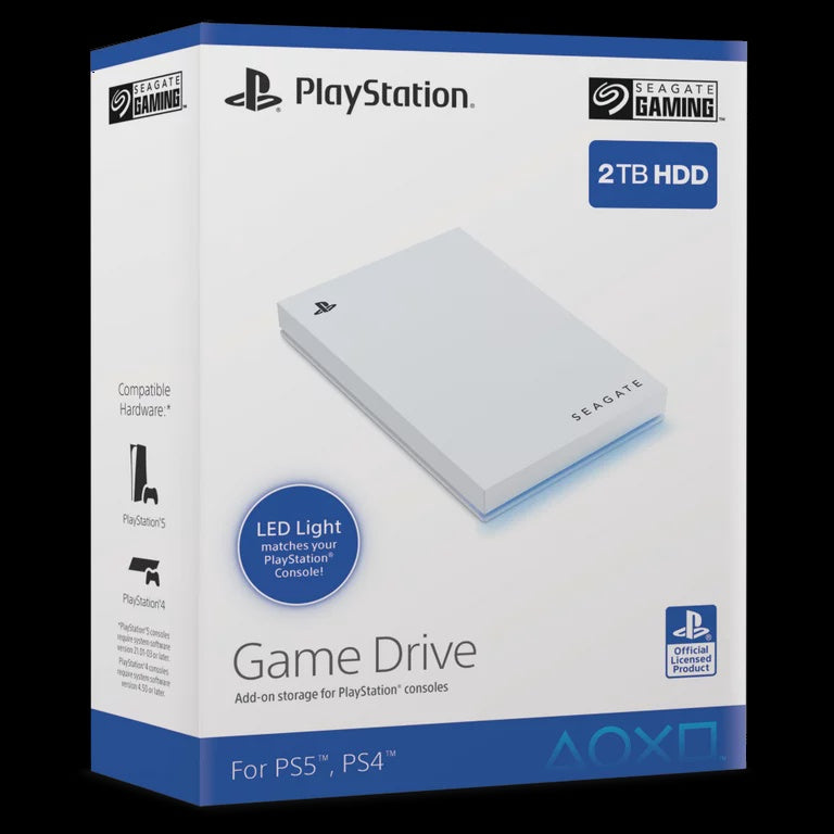 Playstation 4/5 White External Hard drive 2TB - Accessories