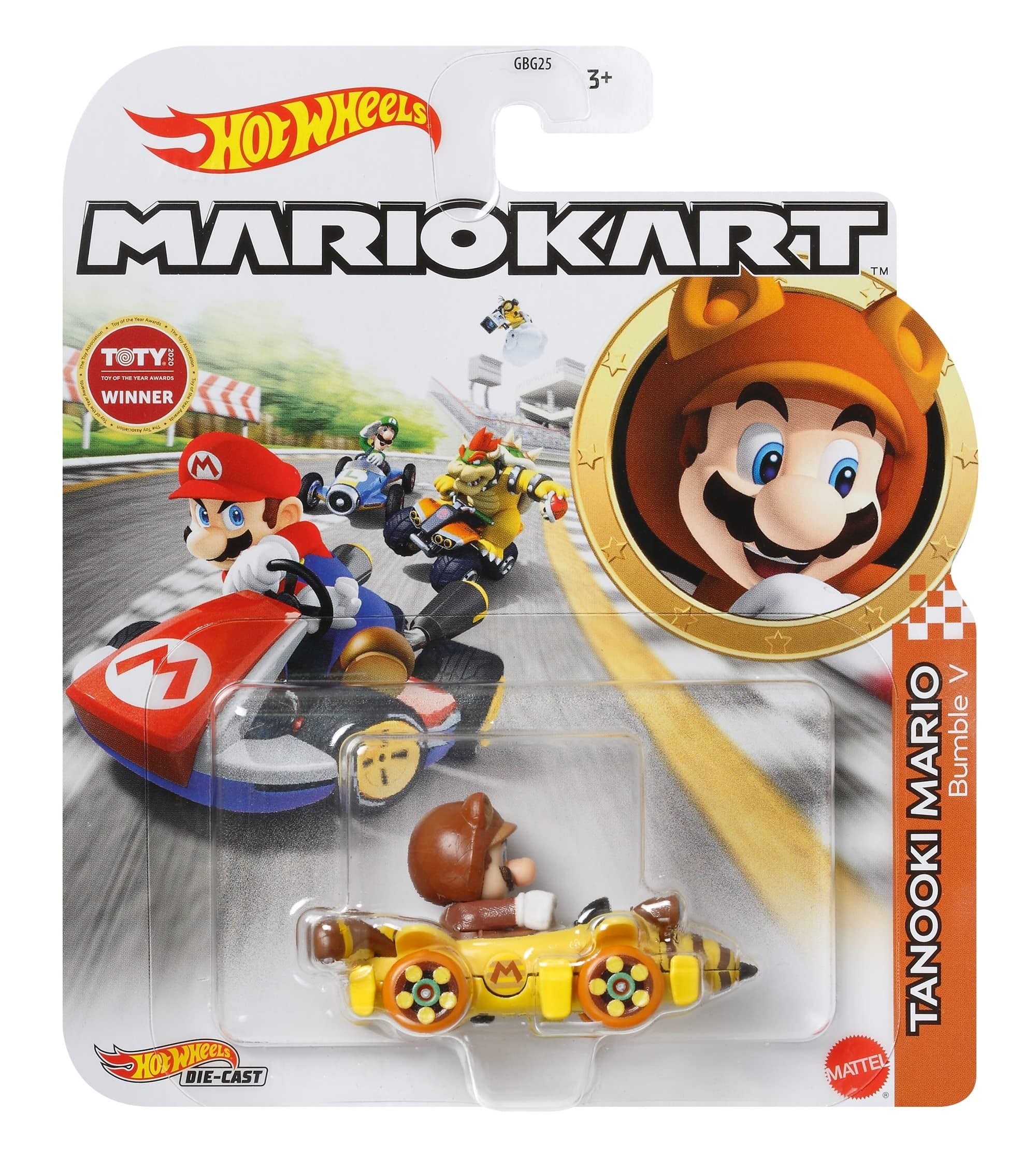 Mario Kart Hot Wheels Tanooki Mario