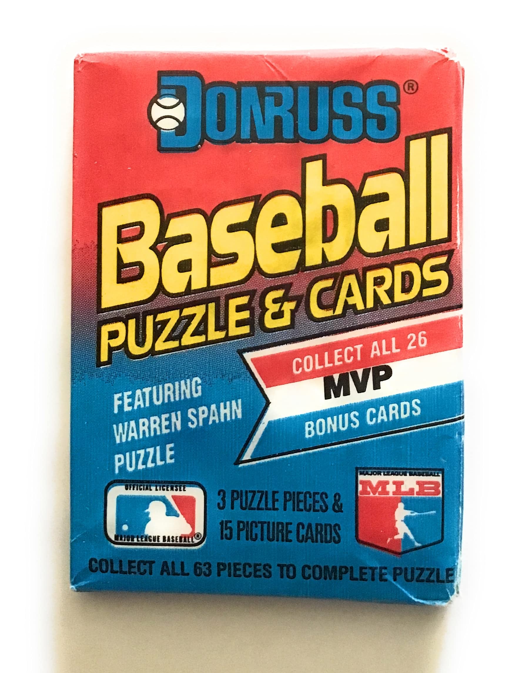 Donruss 1989 Baseball Puzzle & Cards Pack