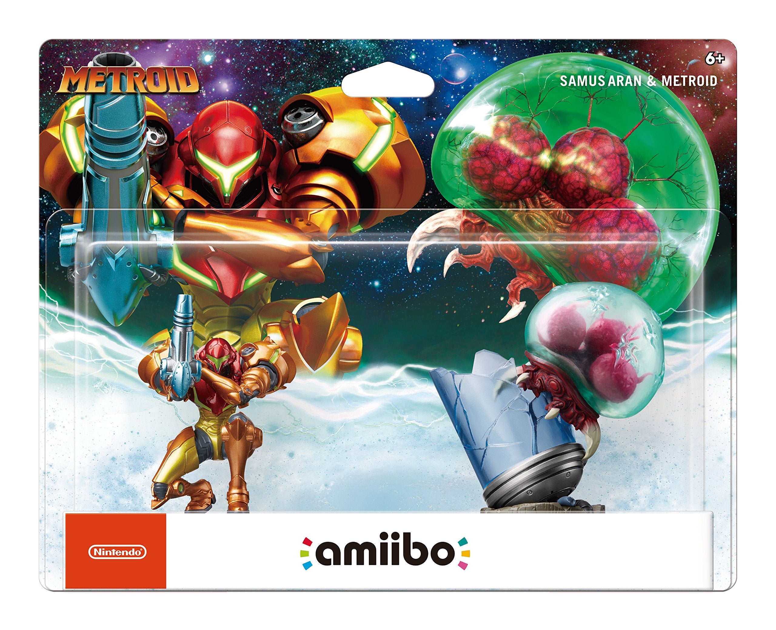 Samus Aran and Metroid 2 Pack Amiibo