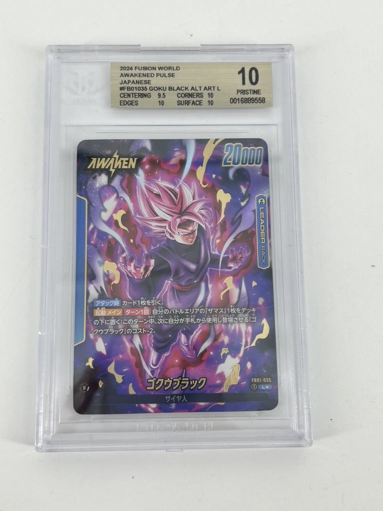 BCG - Pridtine 10.0 - 2024 Fusion Wolrd - Awakened Pulse - Japanese #FB01035 Goku Black Alt Art L - #0016889558