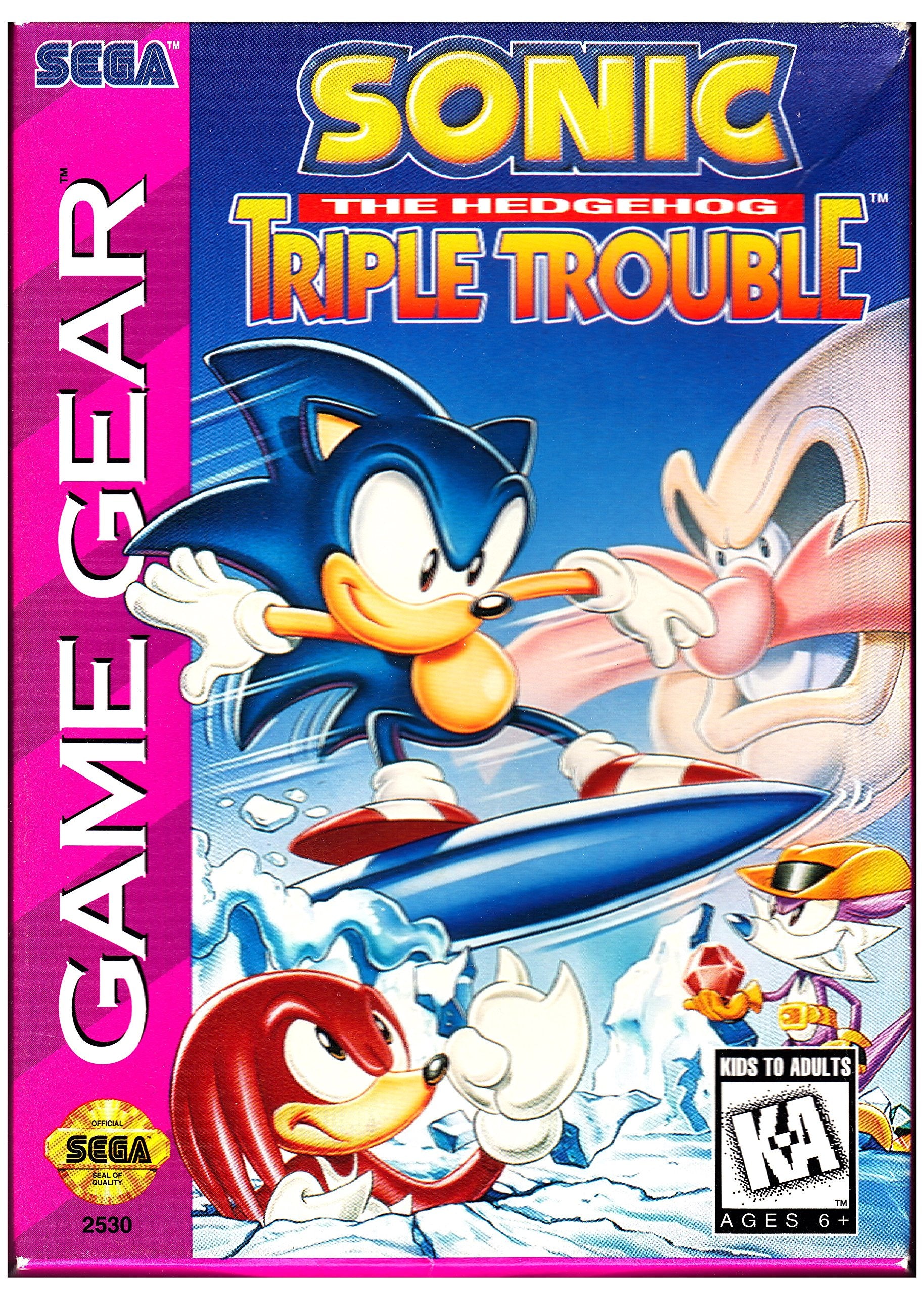 Sonic The Hedgehog Triple Trouble - Game Gear