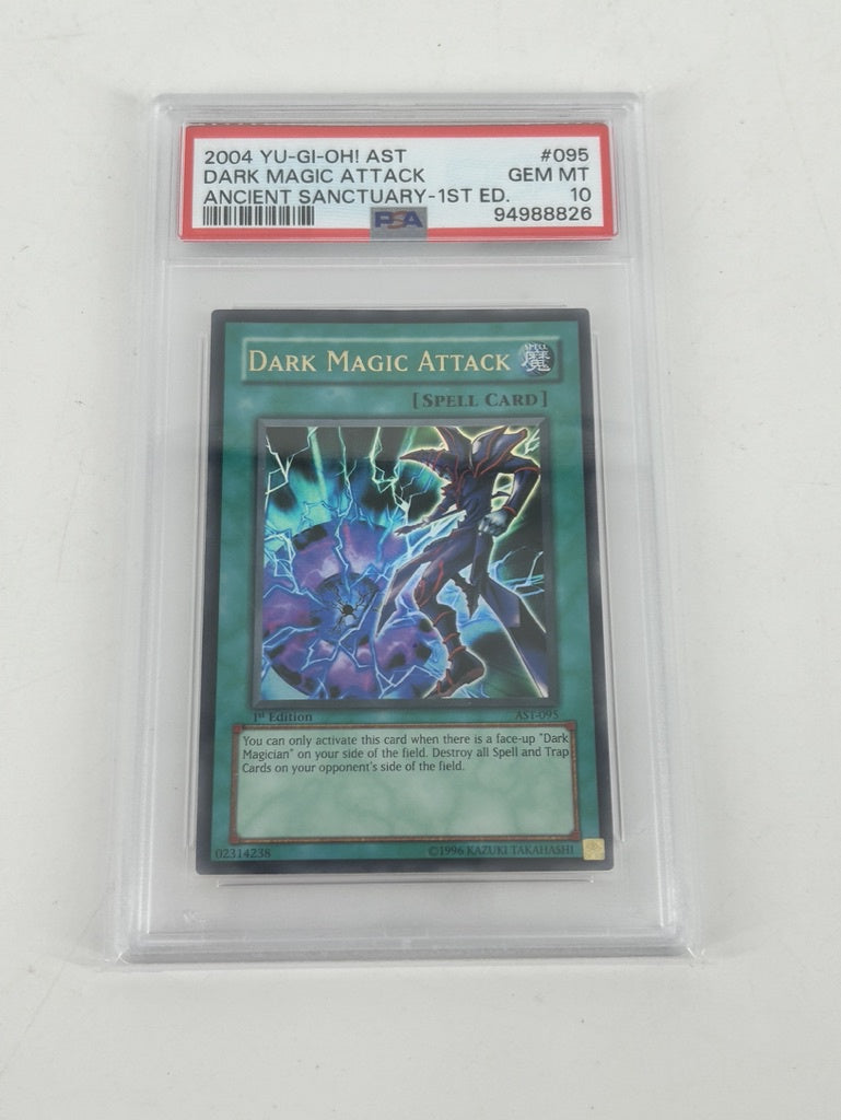 PSA 10 - 2004 Yu-Gi-Oh! AST - Dark Magic Attack - Ancient Sanctuary - 1st Ed. #095 - #94988826