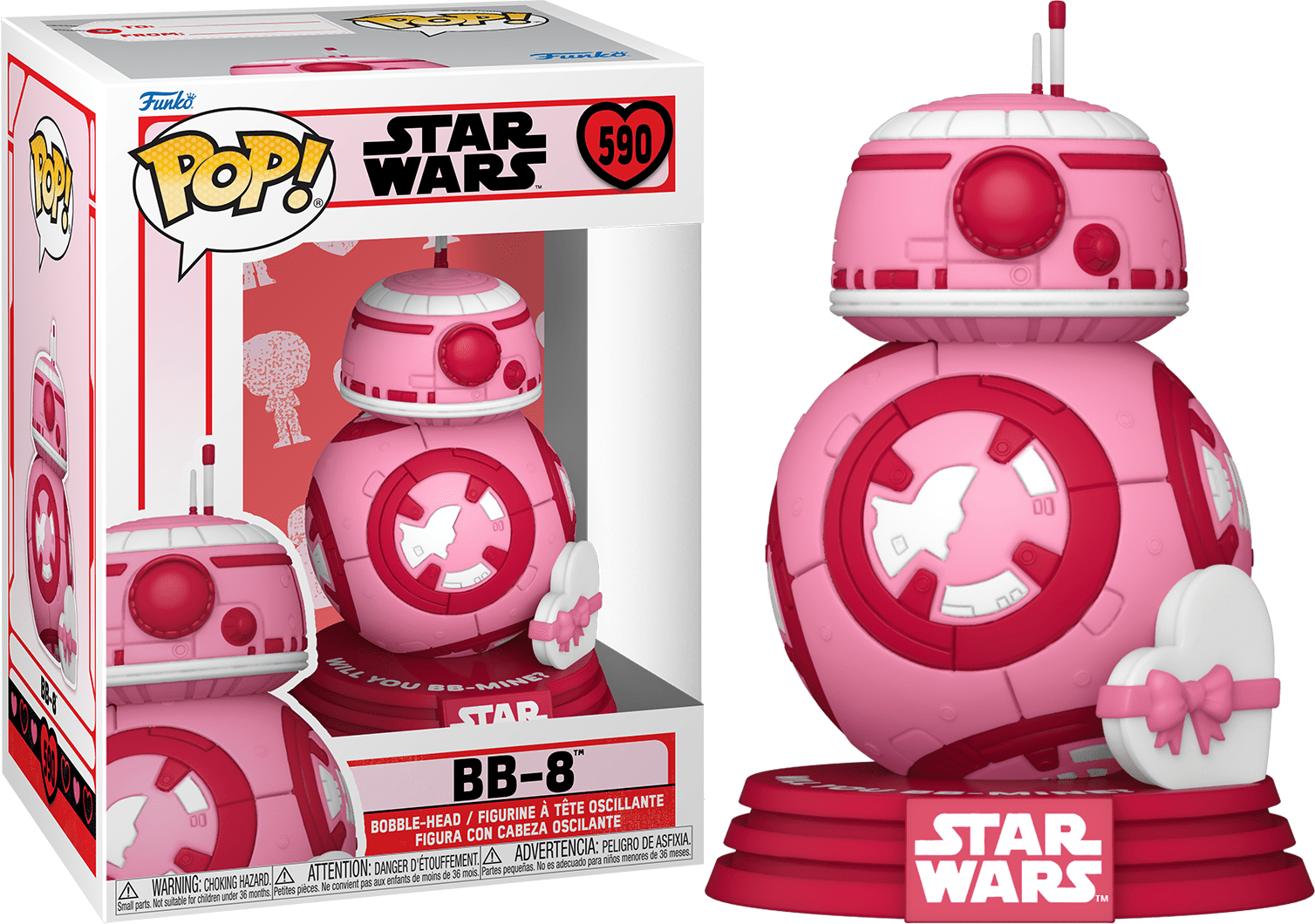 #590 Star Wars - BB-8 [BB-8 Valentines Day] - Funko Pop