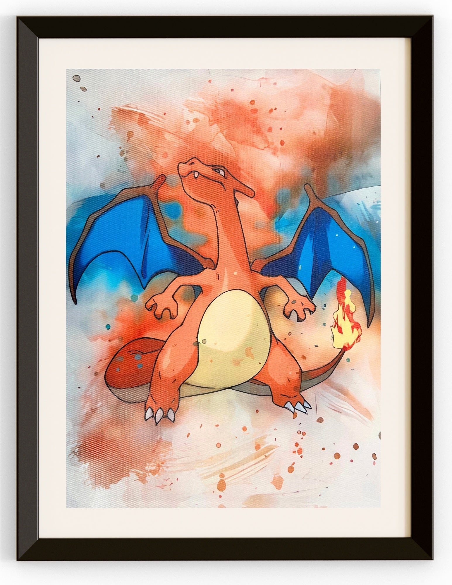 Charizard Brush Strokes Canvas Prints