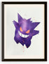 Gengar With Paint Drops Canvas Prints