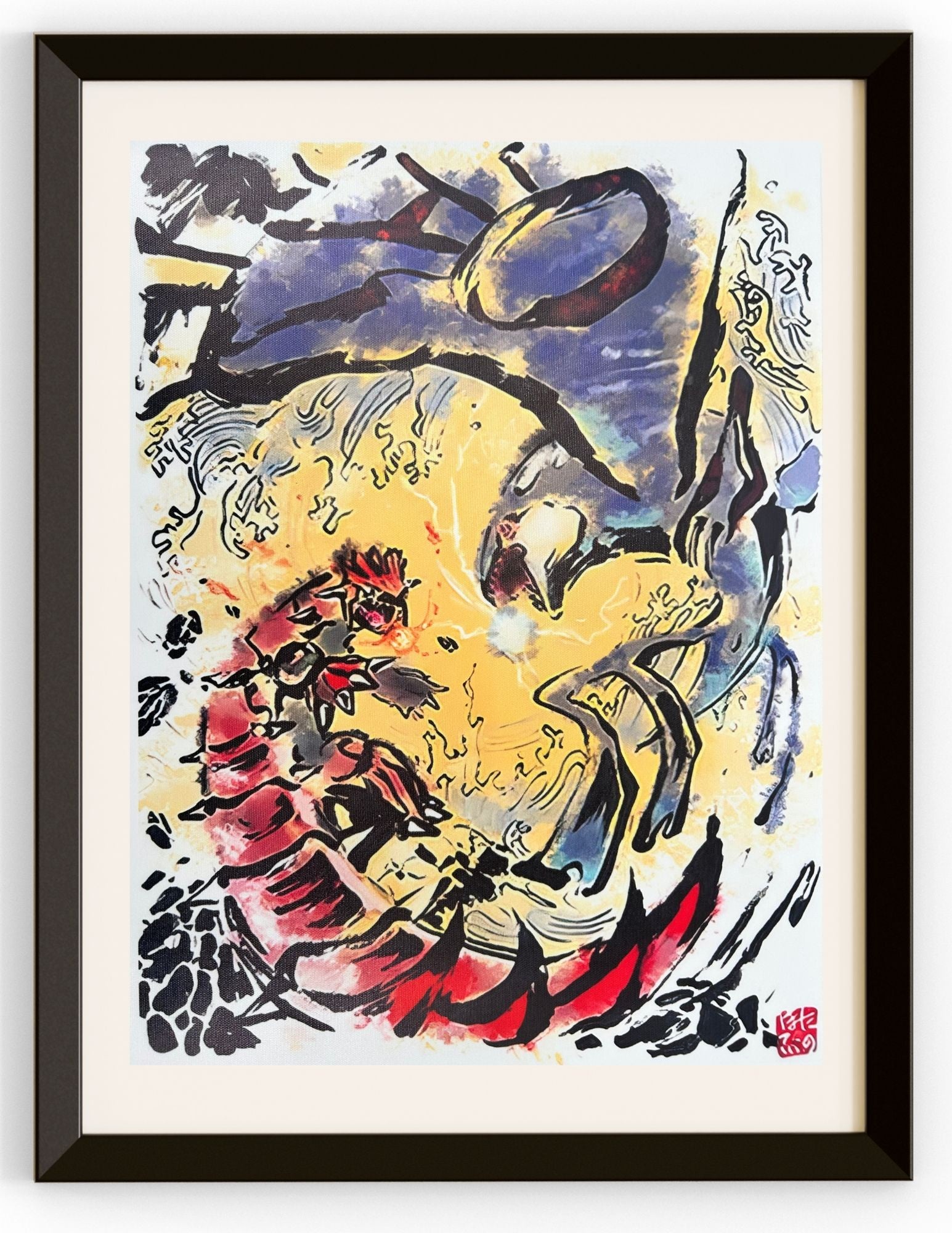 Groudon & Koygre Fighting Canvas Prints