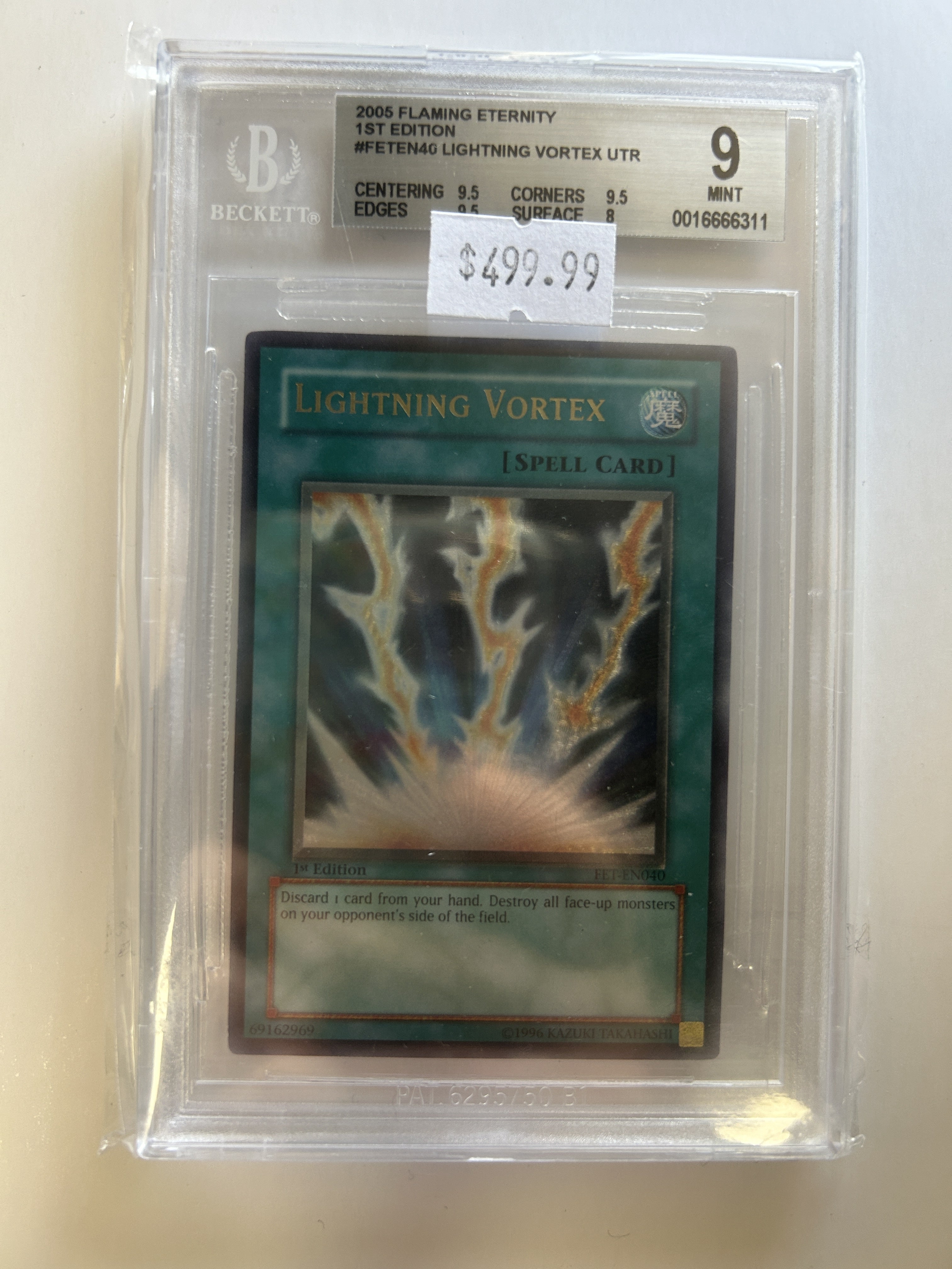 BGS - 9 2005 Flaming Eternity 1st Edition #FETEN40 Lightning Vortex UTR