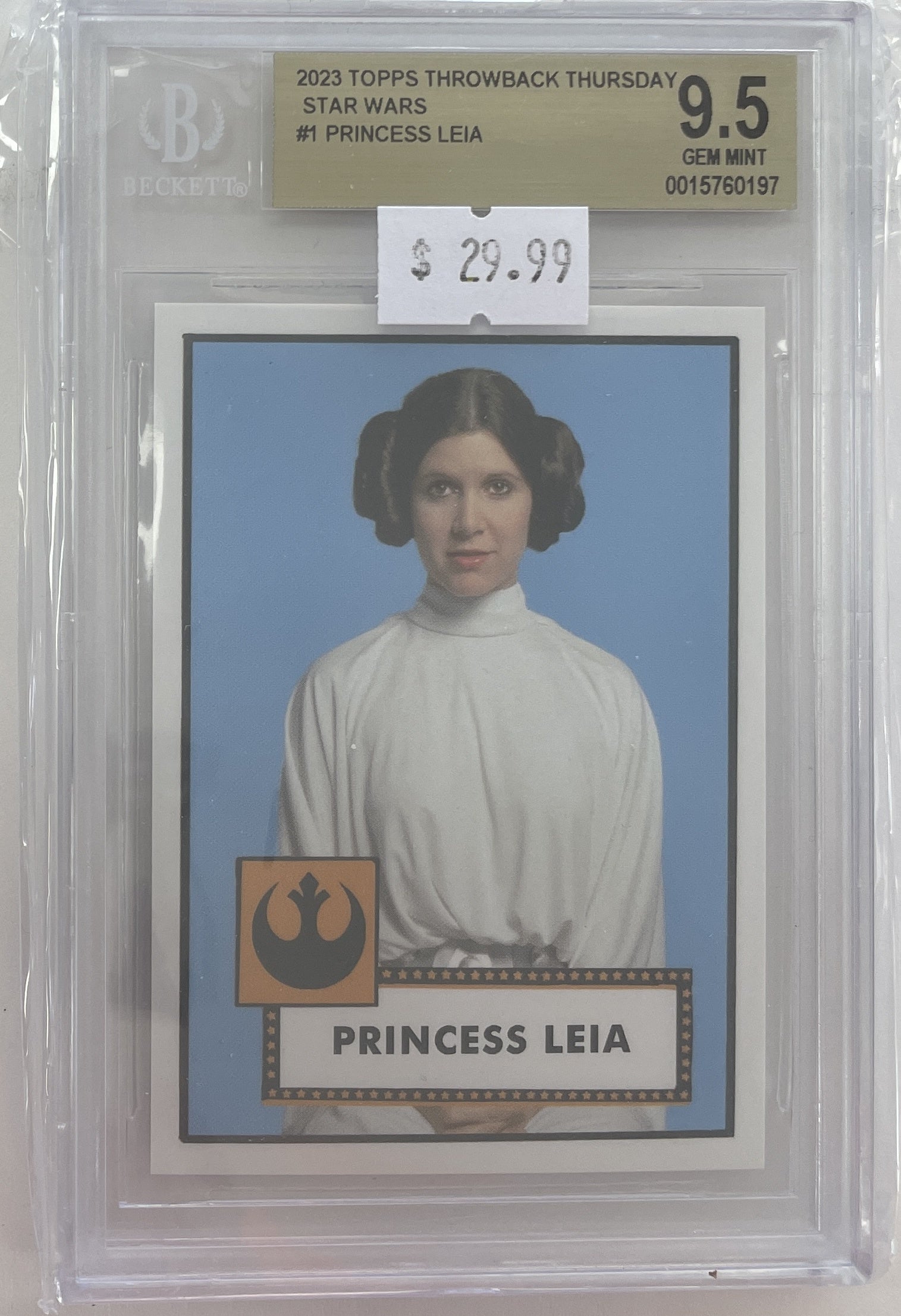 BGS -  9.5 Princess Leia #1 Topps