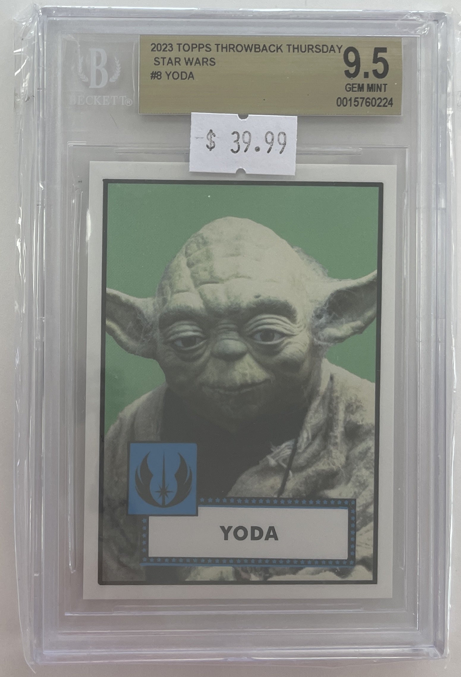 BGS -  9.5 Yoda #8 Topps