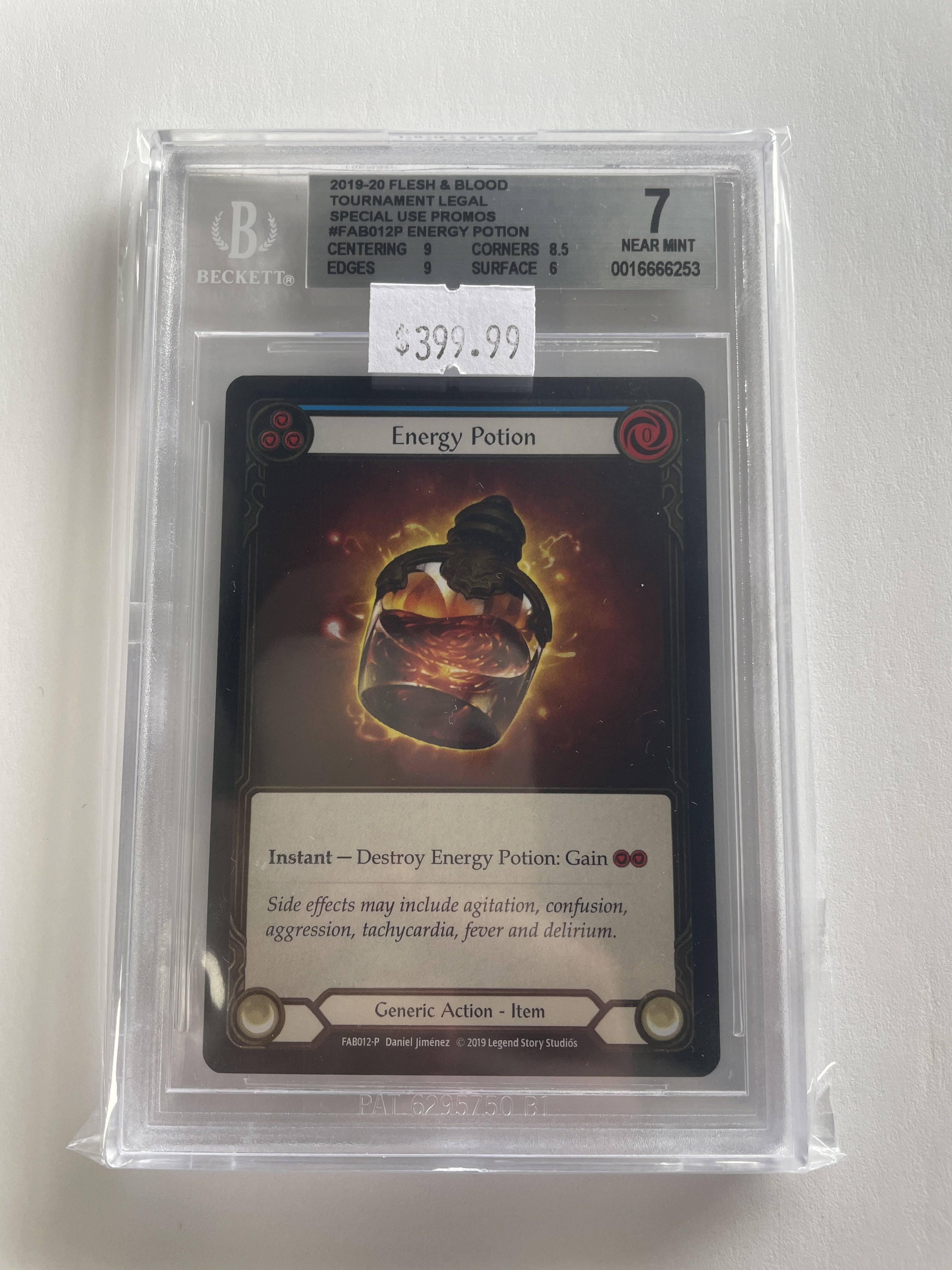 BGS - 7 2019-20 Flesh & Blood Tournament Legal Special Use Promos #FAB012P Energy Potion