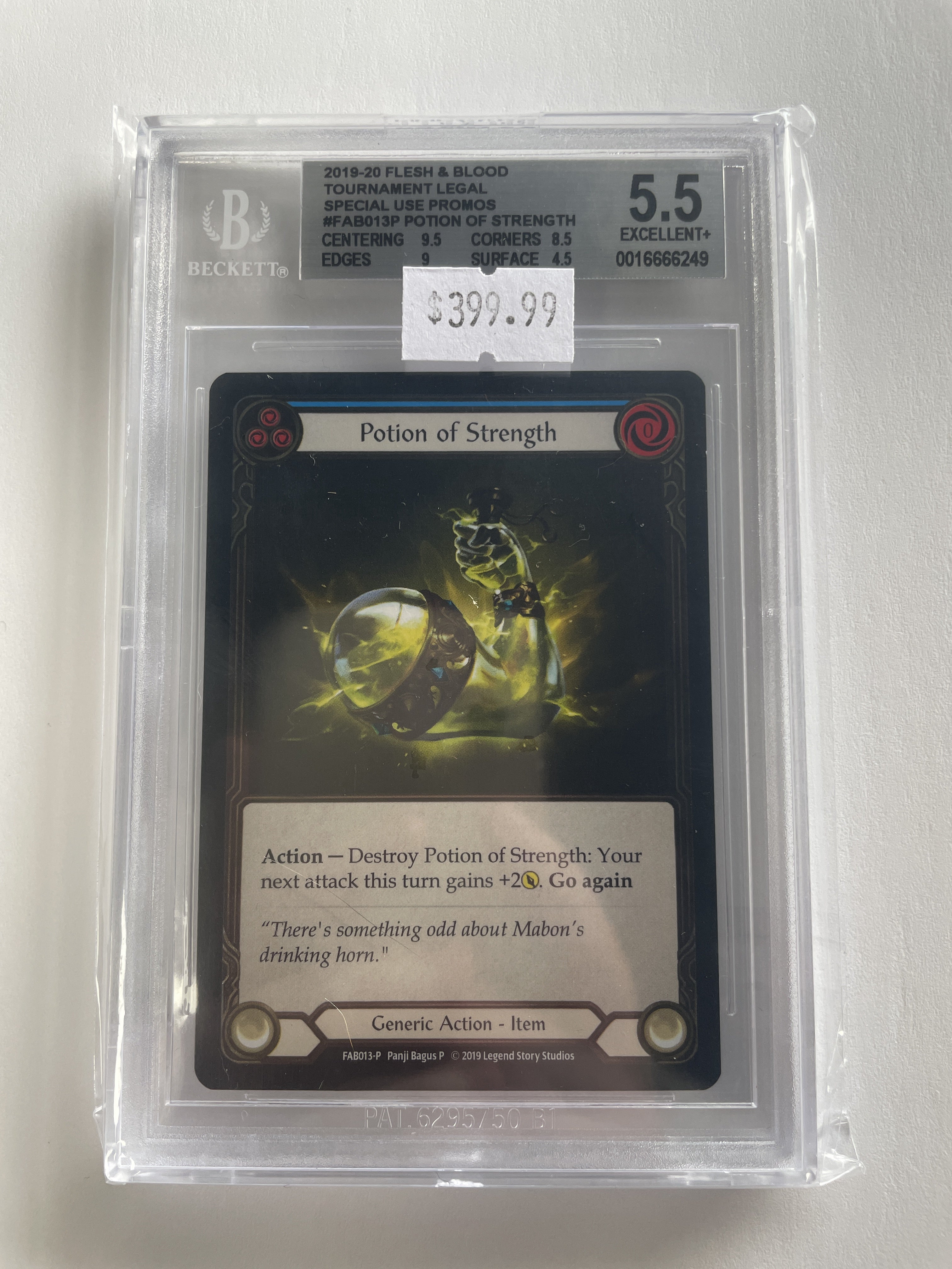 BGS - 5.5 2019-20 Flesh & Blood Tournament Legal Special Use Promos #FAB013P Potion of Strength