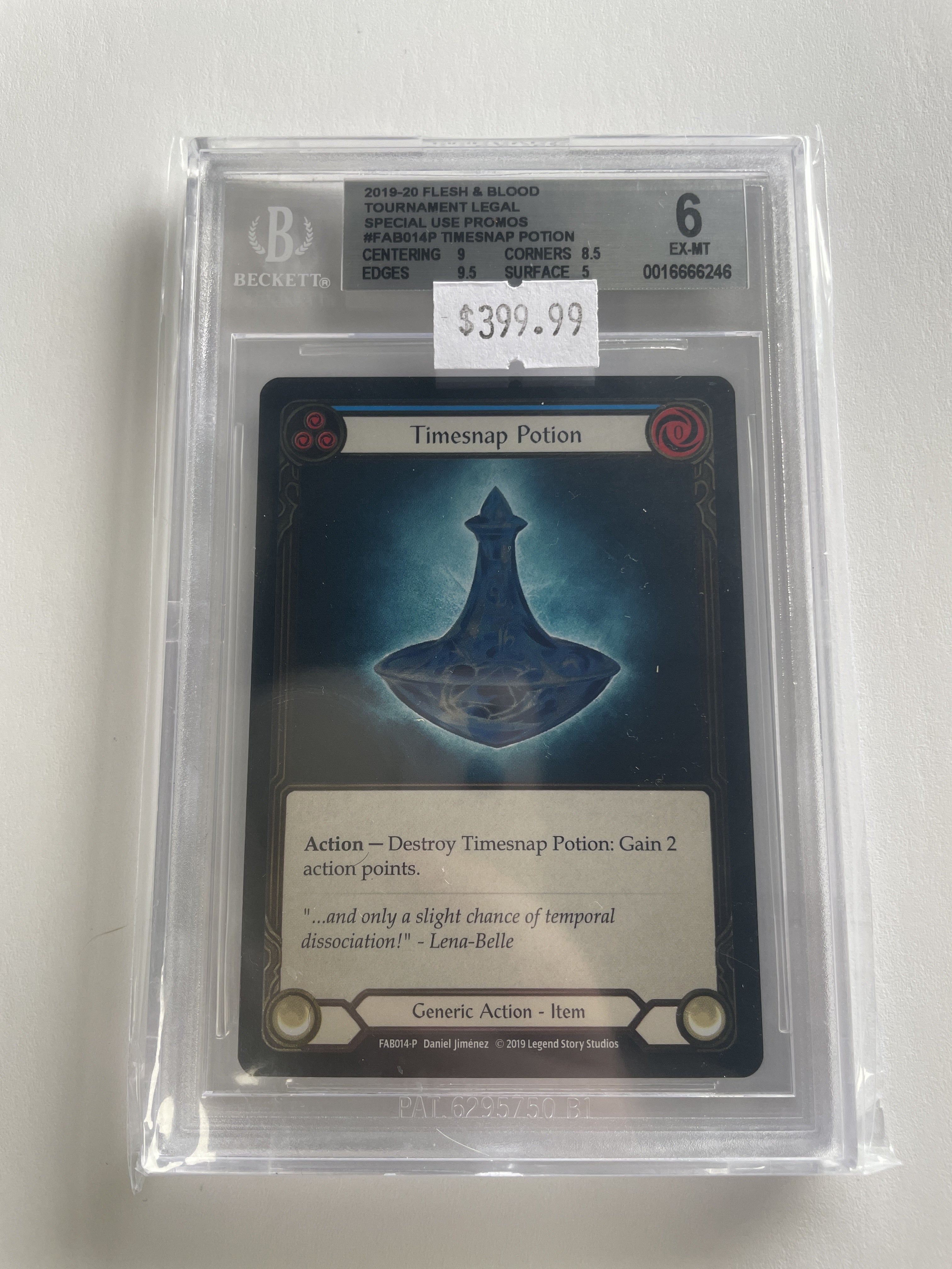 BGS - 6 2019-20 Flesh & Blood Tournament Legal Special Use Promos #FAB014P Timesnap Potion