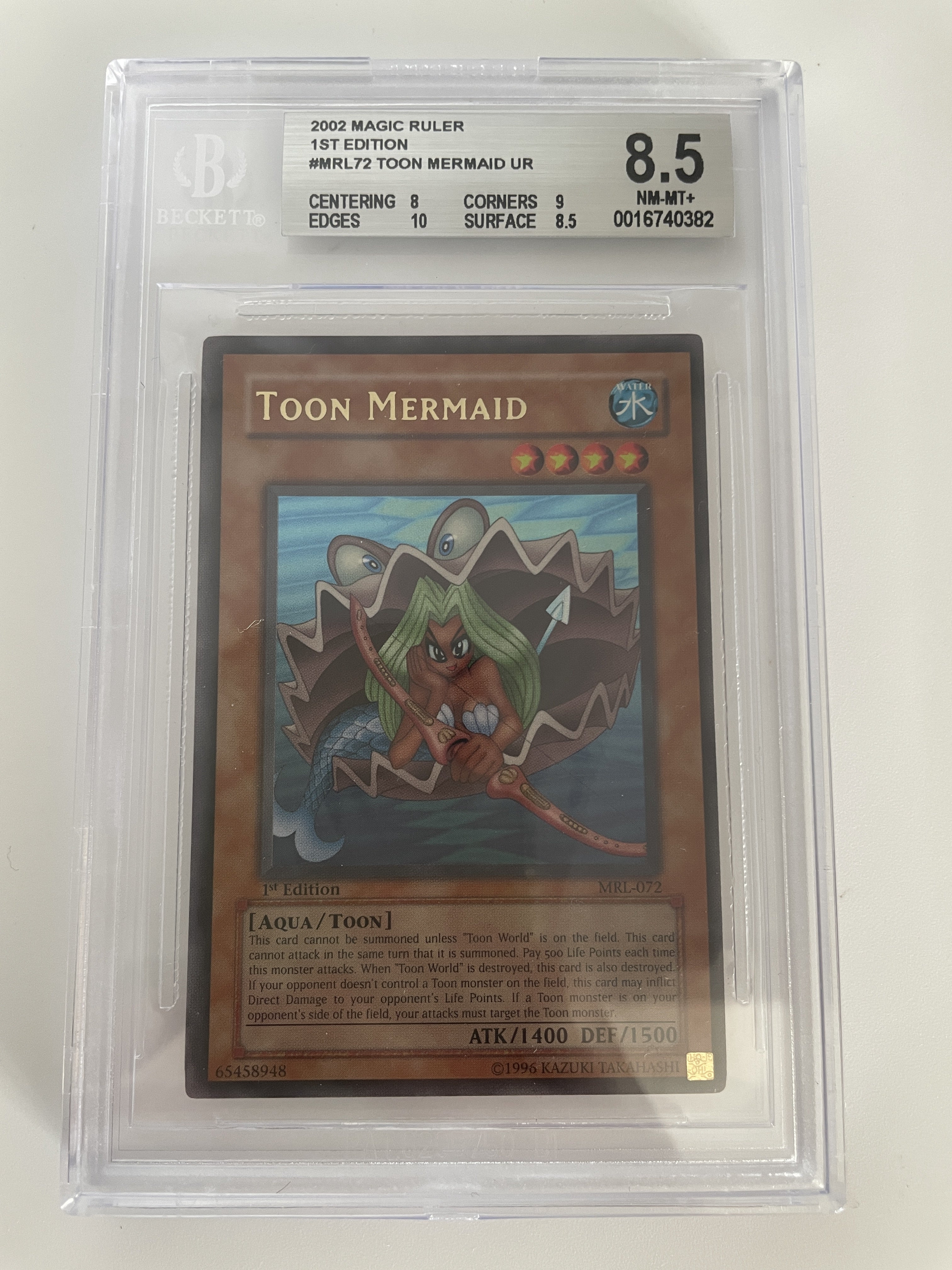 BGS 8.5 - 2002 Magic Ruler 1st Edition #MRL72 Toon Mermaid UR [0016740382]