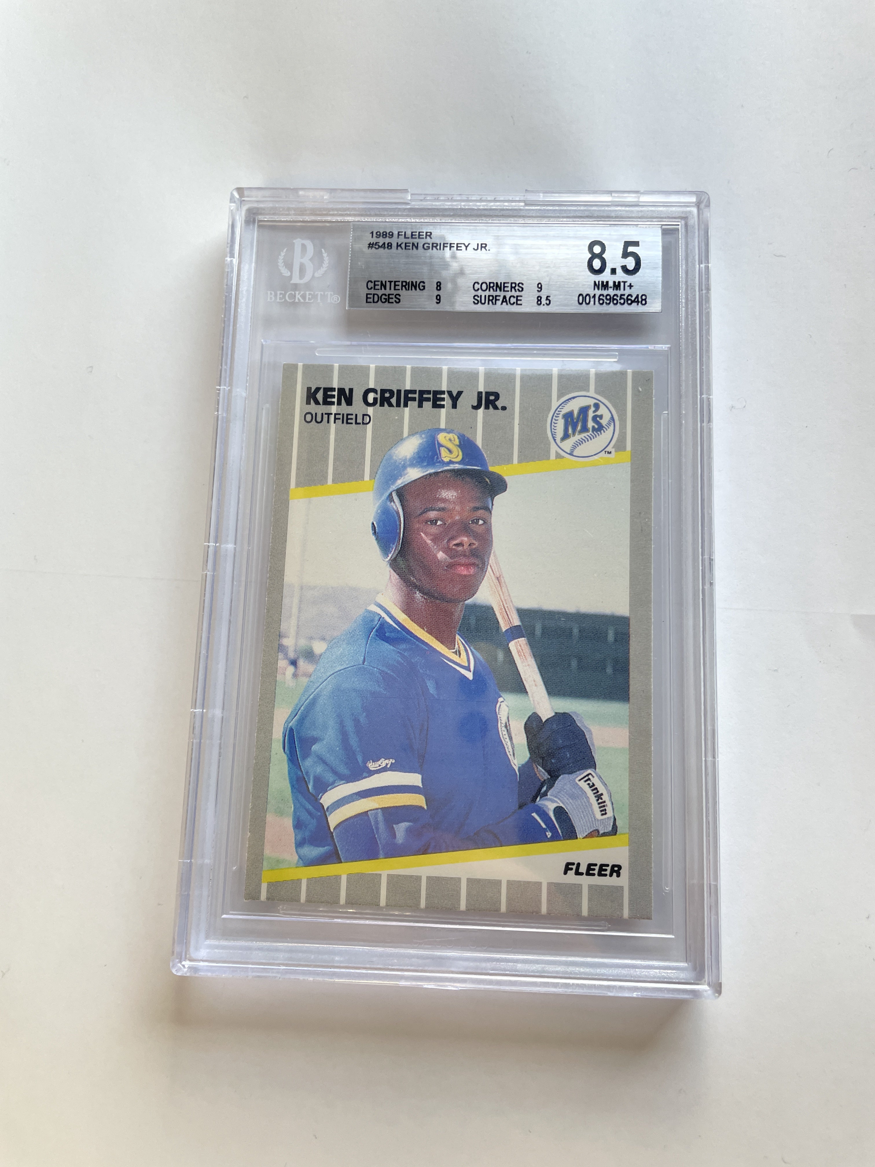 BGS - 8.5 1989 Fleer #548 Ken Griffey, Jr. (0016965648)