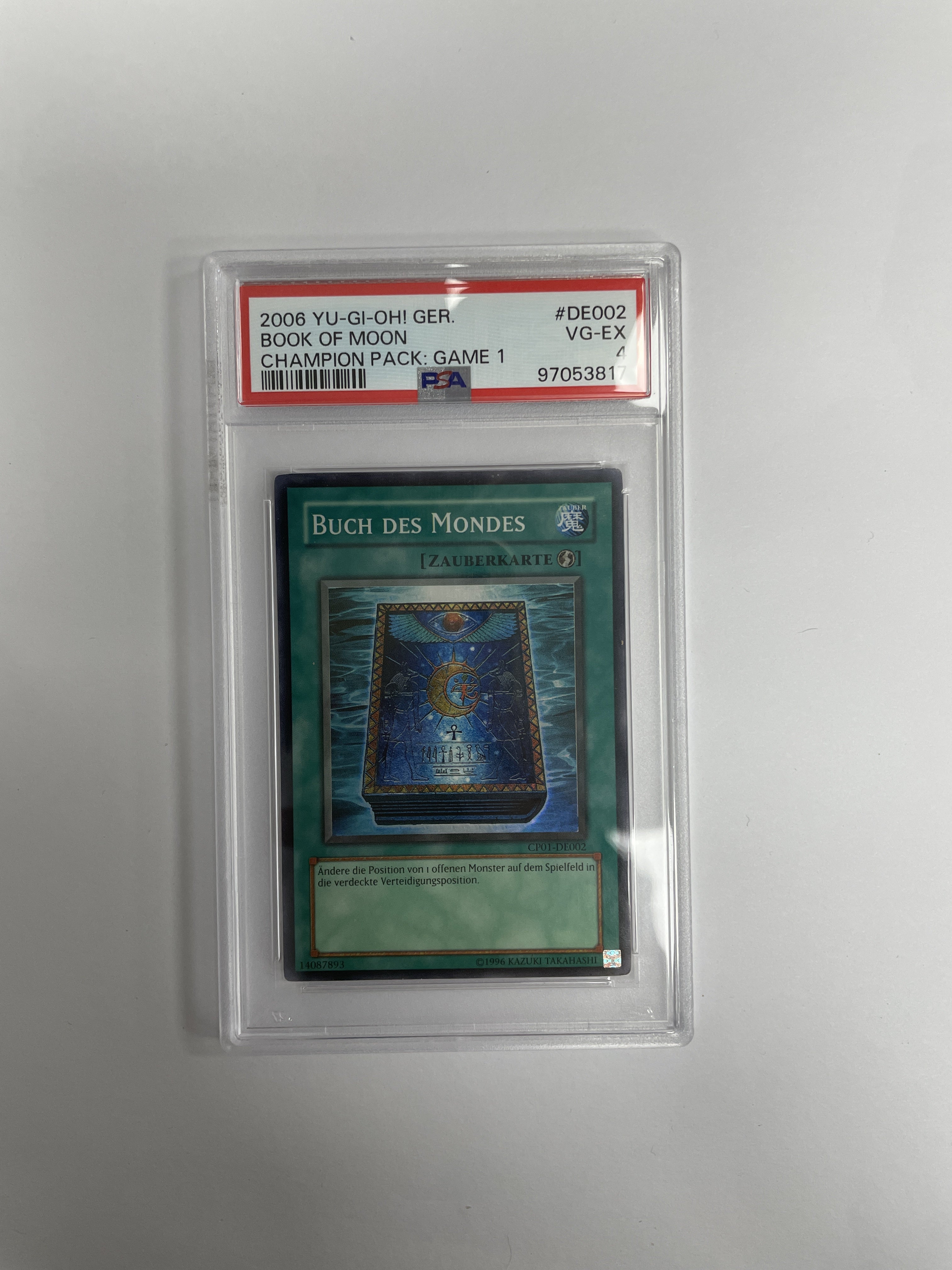 PSA 4 - 2006 Yu-Gi-Oh! GER. - #DE002 Book of Moon - Champion Pack: Game 1 [97053817]