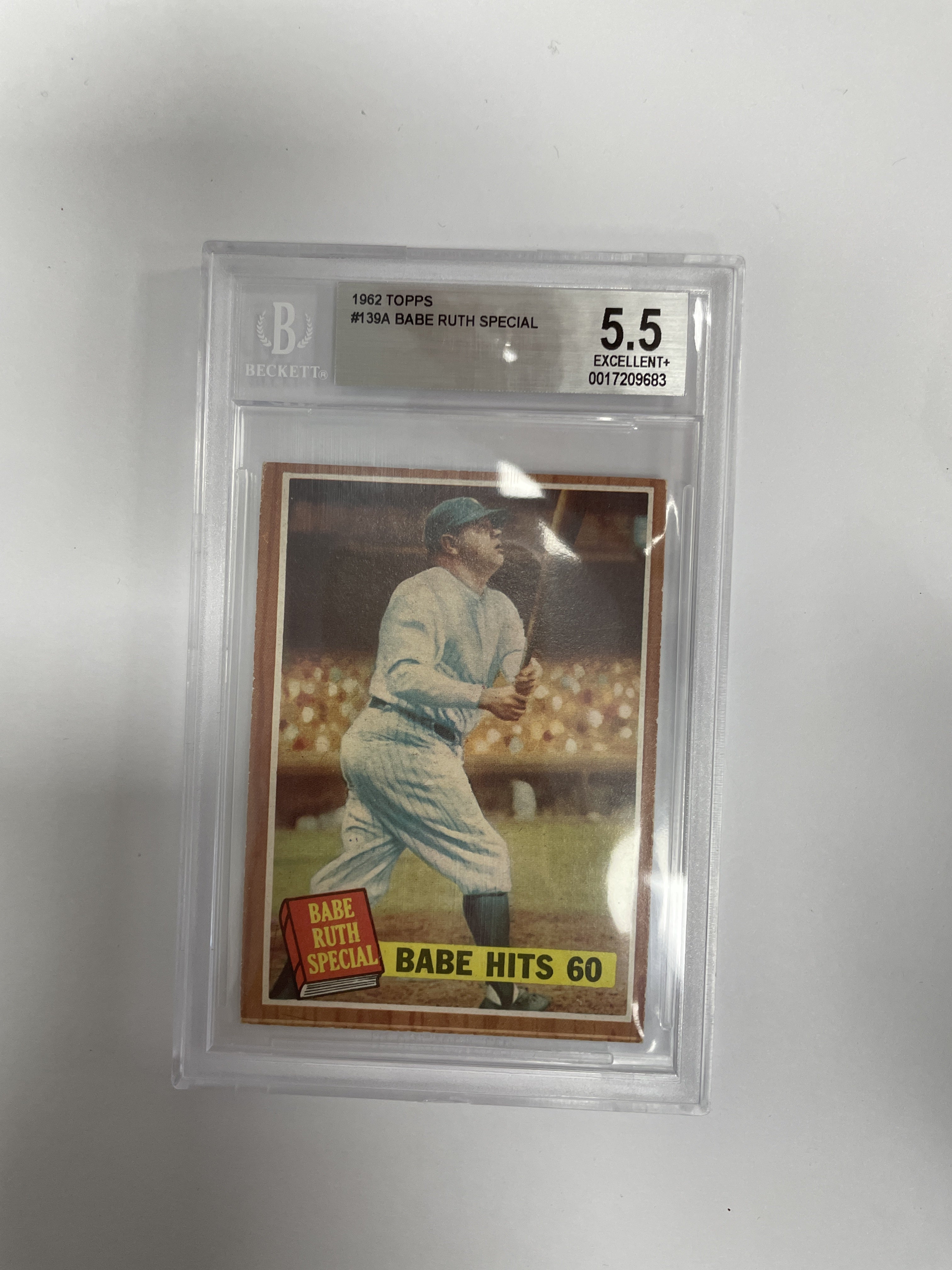 BGS 5.5 - !962 - Topps - #139A Babe Ruth Special (0017209683)