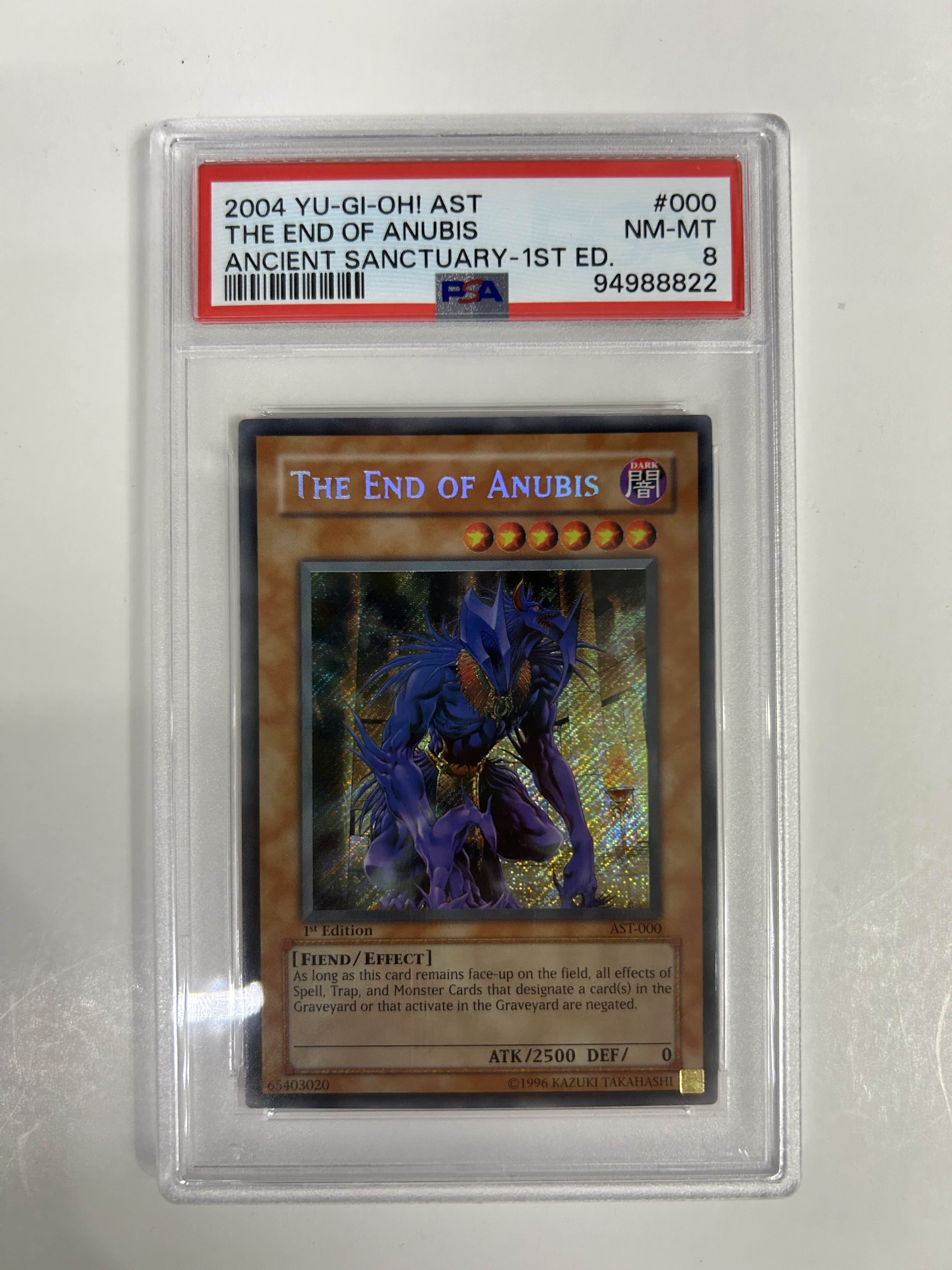 PSA 8 2004 Yu-Gi-Oh! AST The End Of Anubis Ancient Sanctuary 1st Edition #000 (94988822)